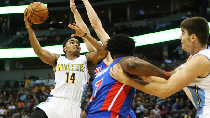 Gary Harris goes up for a layup