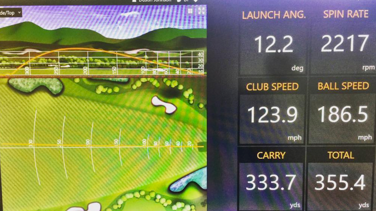 dustin johnson driver trackman numbers