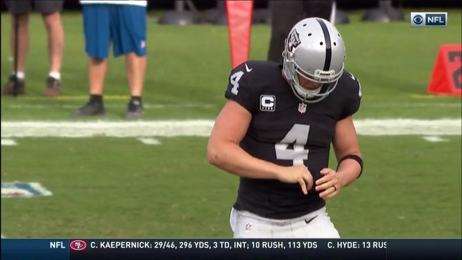 Panthers-Raiders score, highlights: Derek Carr's finger injury looks ...