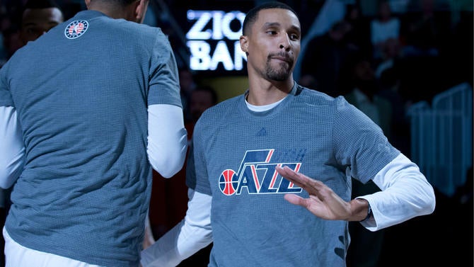 George Hill during introductions