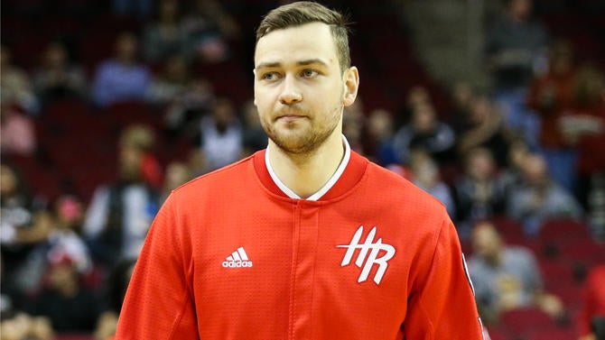 Donatas Motiejunas in Houston