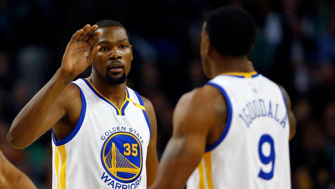 Andre Iguodala and Kevin Durant