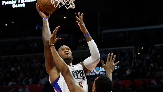 Marreese Speights against the Warriors