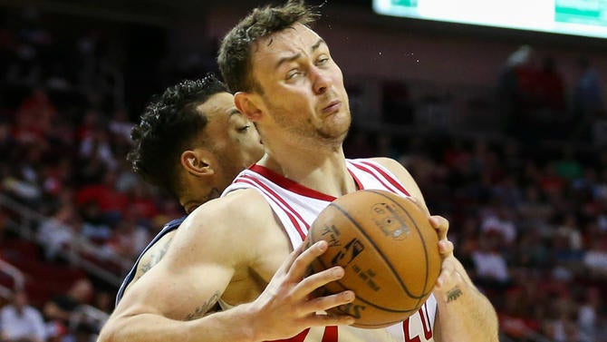 Donatas Motiejunas looks terrifying