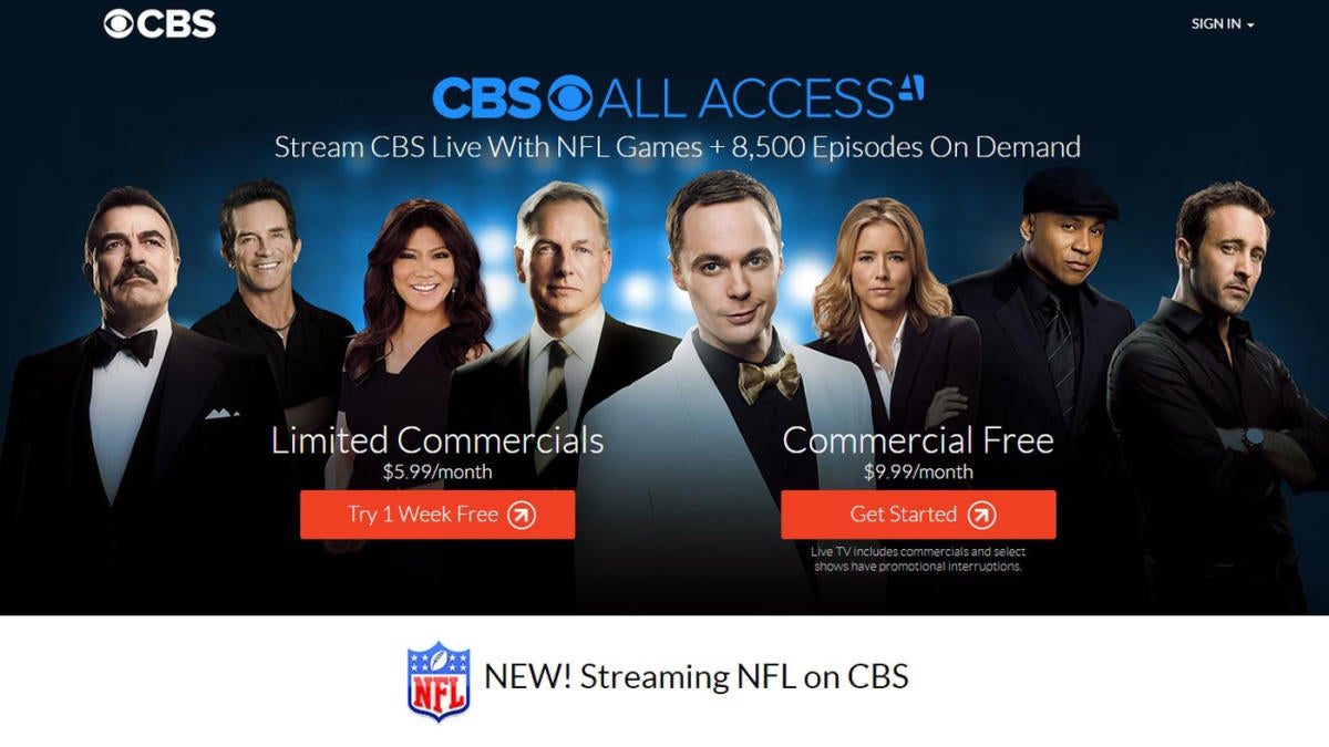 NFL Week 14 How to watch, live stream Sunday games on CBS All Access