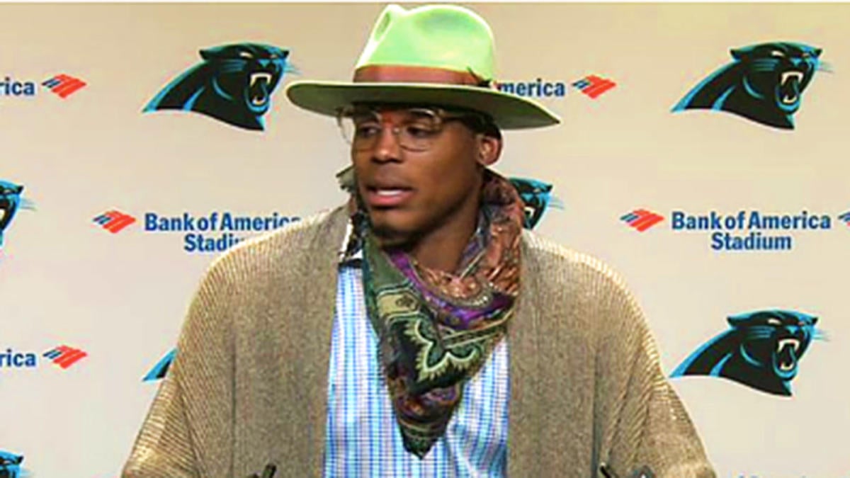 LOOK Cam  Newton s  postgame attire is promptly mocked on 