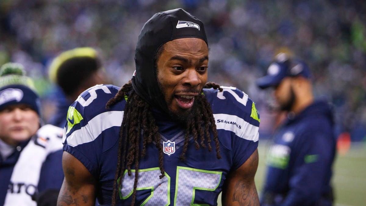 Look Richard Sherman Shows Off Huge Collection Of Swapped