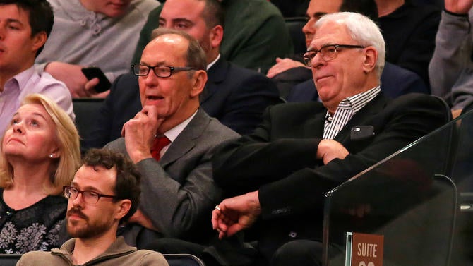 Phil Jackson and Bill Bradley at MSG