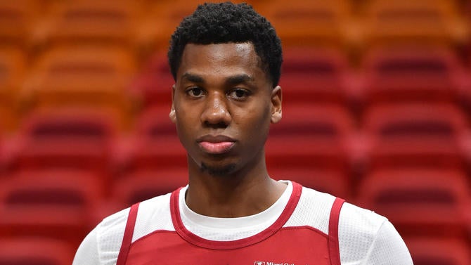 Hassan Whiteside before a game