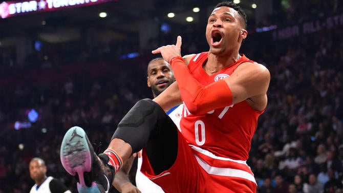 Russell Westbrook, back-to-back All-Star Game MVP