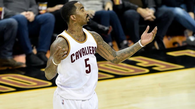 J.R. Smith, not happy
