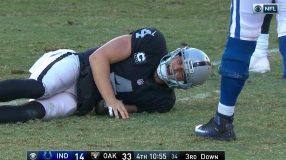 Raiders vs. Rams: Derek Carr faces live rush for first time since broken  fibula