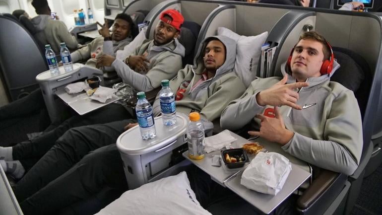 WATCH: Ohio State flying in style to College Football 