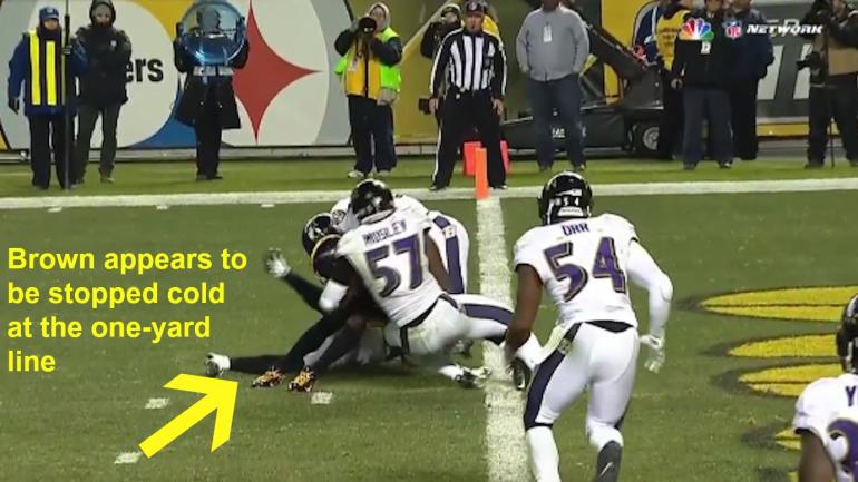 Ravens-Steelers highlights: Antonio Brown scores nearly 