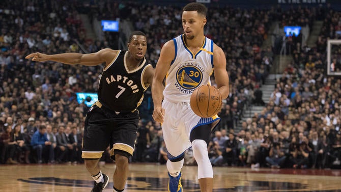 Stephen Curry and Kyle Lowry