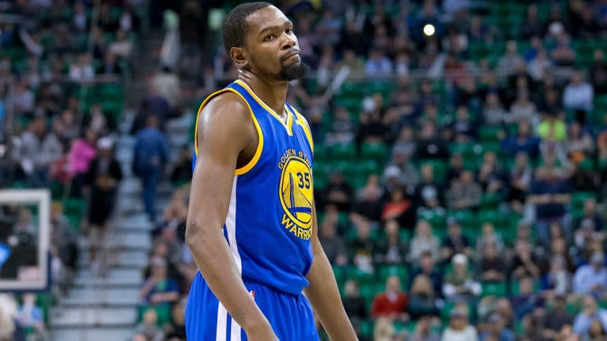 Kevin Durant, not thrilled