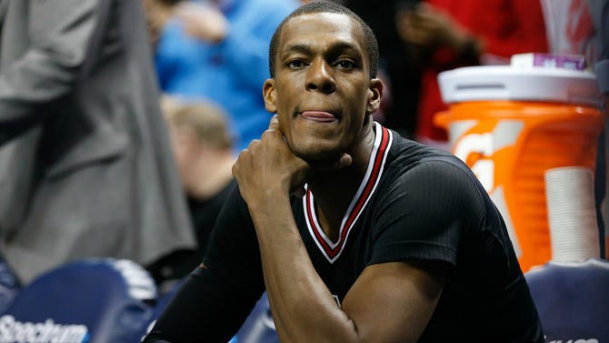 Rajon Rondo the Bulls' bench