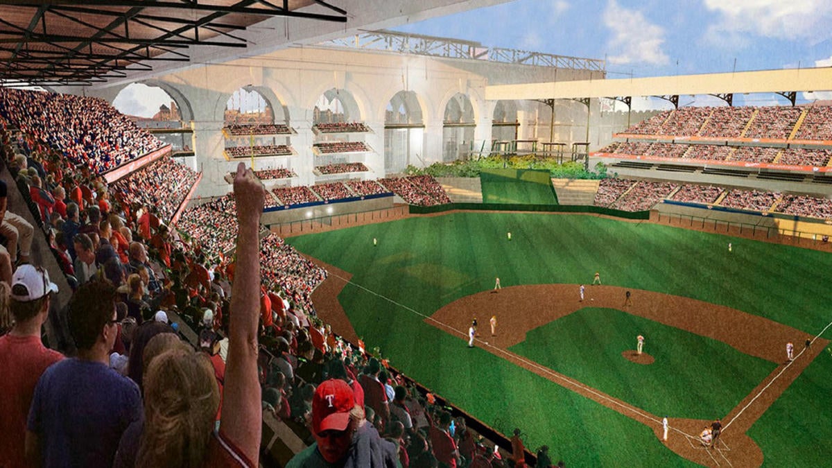 LOOK Here Are The Early Artist Renderings Of The New Rangers Ballpark CBSSports Com