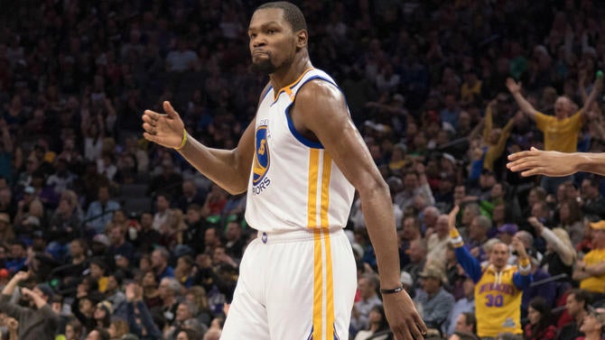 Kevin Durant in Sacramento