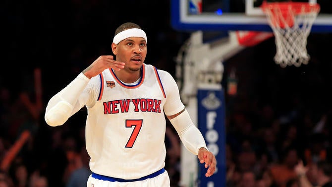 Carmelo Anthony at Madison Square Garden