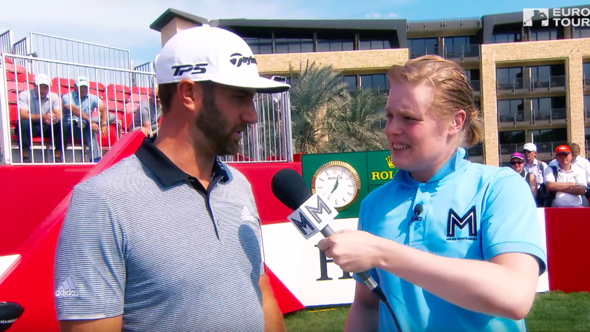 Watch reporter interviews european tour golfers asks awkward