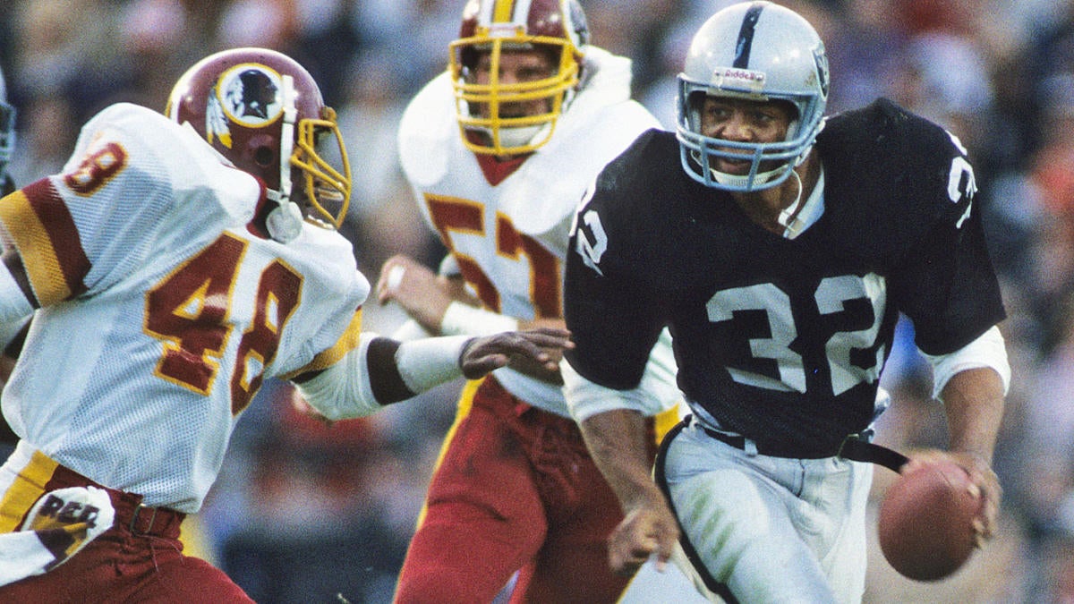 Marcus Allen, Fred Biletnikoff, Jim Plunkett Signed Oakland Raiders Fr –  Super Sports Center