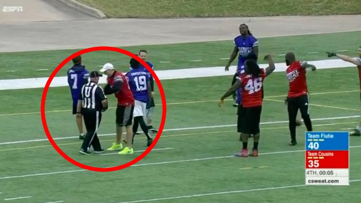 Kirk Cousins Shoves Referee During Charity Flag Football Game