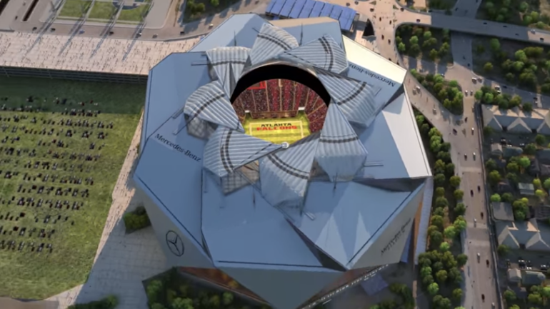 LOOK: The Falcons' absurd retractable roof might delay 