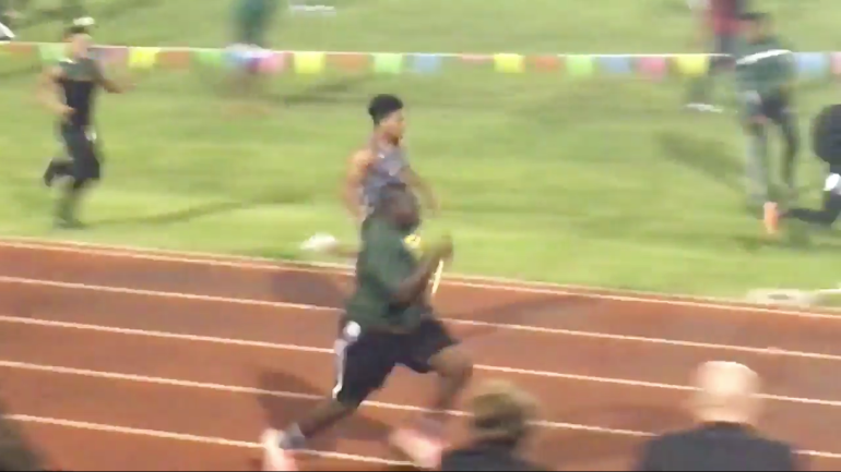 WATCH: LSU's 320-pound OL commit competes in a relay race 