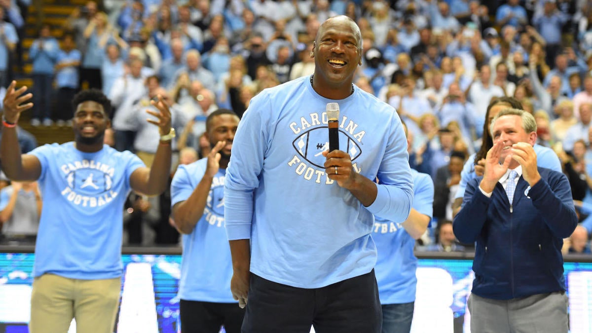 michael jordan on unc win