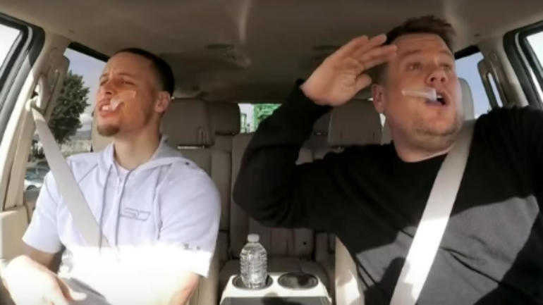 WATCH: Steph Curry sings Disney songs on Carpool Karaoke 