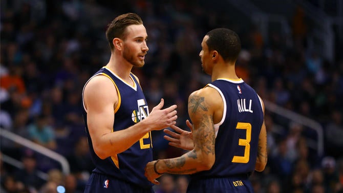 Gordon Hayward and George Hill