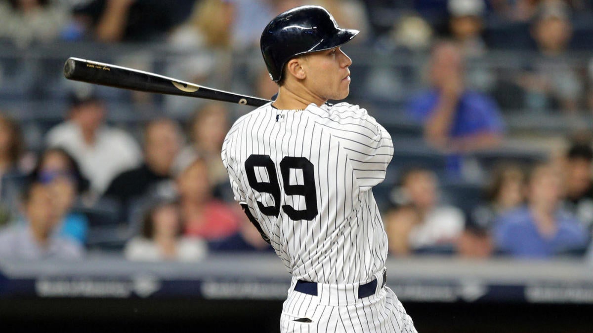 Aaron Judge destroyed a TV with an enormous batting practice home run