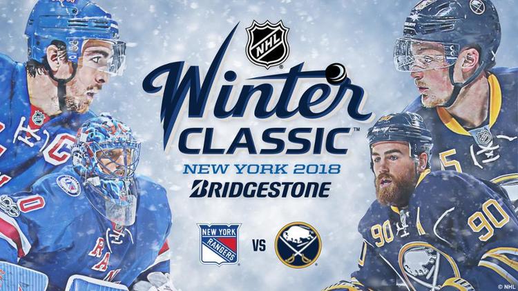 2018 NHL Winter Classic New York Rangers vs. Buffalo Sabres Framed