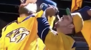 Titans offensive line is chugging beer at Predators game again