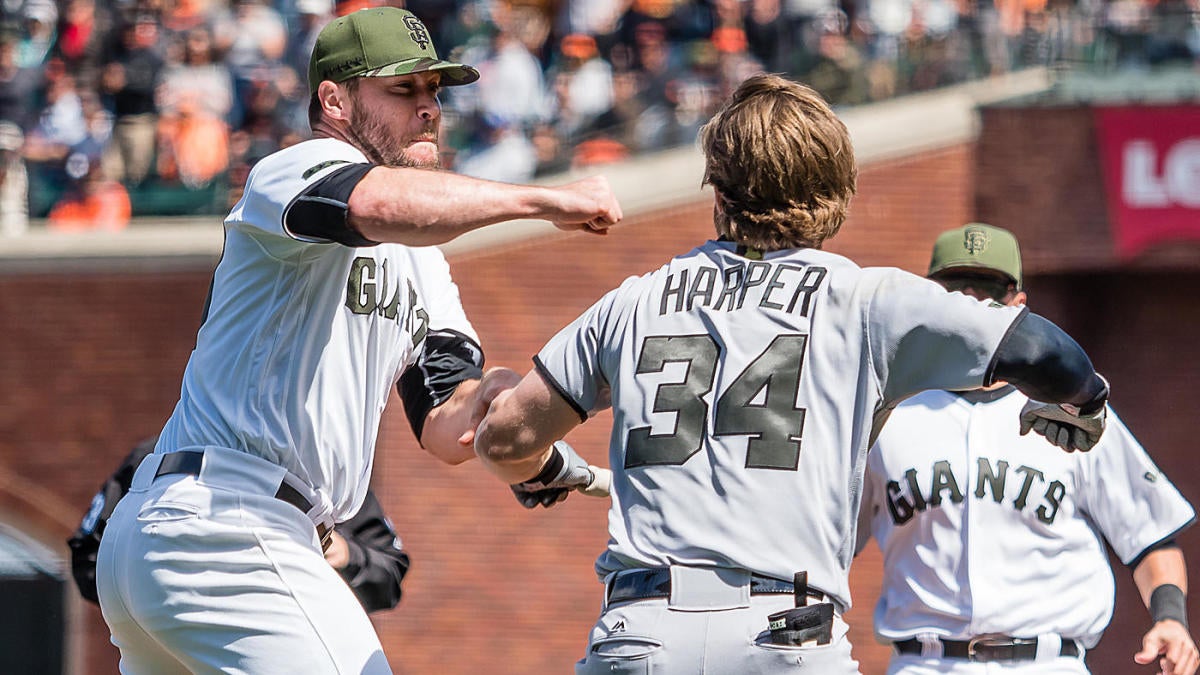 Bryce Harper, Washington Nationals edge San Francisco Giants after fight 