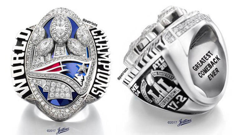Falcons owner on Patriots' 283-diamond Super Bowl ring 