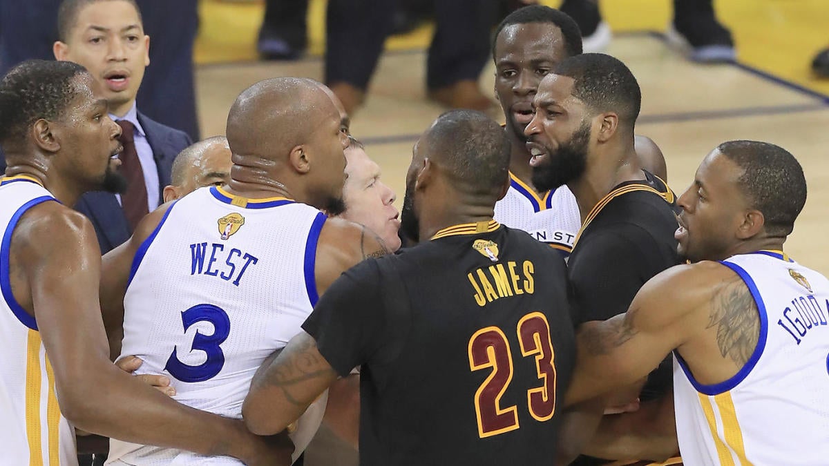 WATCH: Warriors, Cavs get into scuffle as 3 technical fouls fly in NBA ...