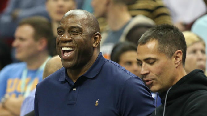 Magic Johnson Rob Pelinka