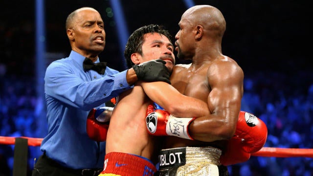 Manny Pacquiao willing to take on Floyd Mayweather in a rematch if 'Money' comes  back - CBSSports.com