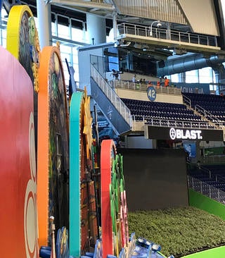 Fish tanks and palm trees - Miami's Marlins Park