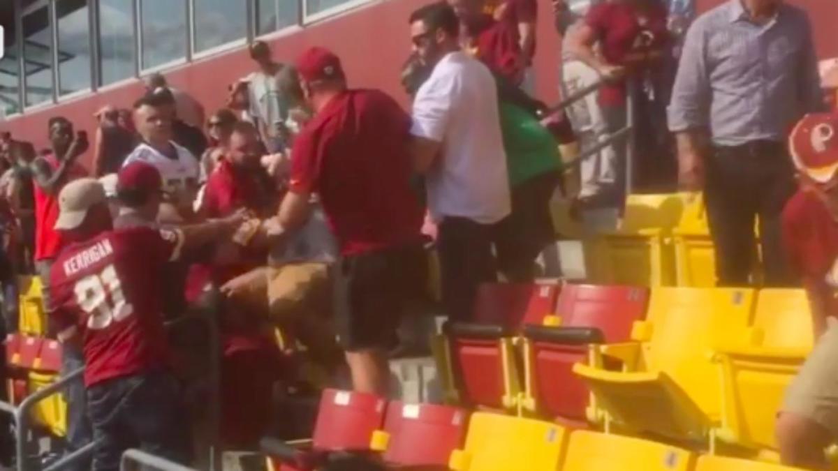 Washington Football Team: Video shows WFT fans fighting each other in  stands during Week 1