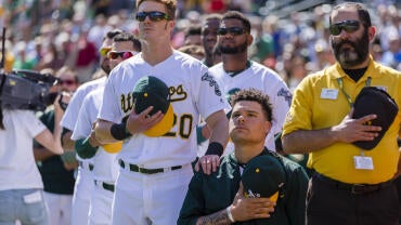 MLB: Texas Rangers at Oakland Athletics