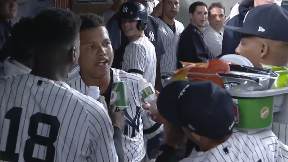 CJ 😎 on X: I've seen some interesting Yankee jerseys at the Stadium but  this takes the cake. Shoutout to this guy 🤣👊🏻  /  X