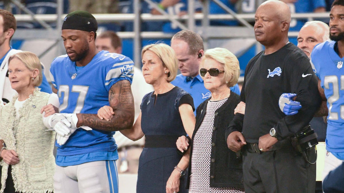 Detroit Lions emphasize team unity, support players' decisions during  national anthem