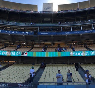 LA Dodgers Opening week game with my beautiful wife @jessicam