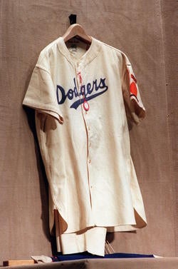 A 1938 Babe Ruth Brooklyn Dodgers Coach's home uni