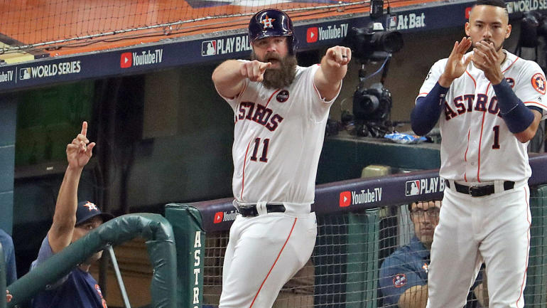 Astros' Evan Gattis completes his journey from custodian to World Series champion
