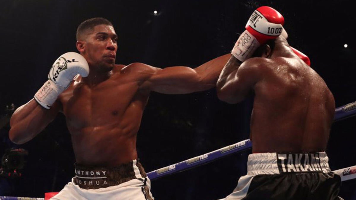 WATCH: Anthony Joshua continues dominant streak with TKO of Carlos ...