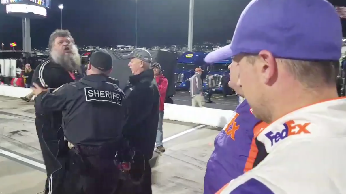 WATCH: Fireworks fly when Denny Hamlin wrecks Chase Elliott in final ...